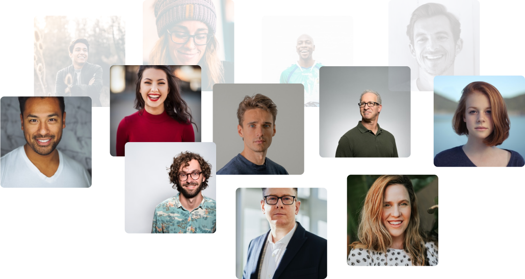 Collage of people